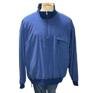 Arnold Palmer Quarter Zip Pullover Jacket Blue Long Sleeve Outdoor Golf Sz 2XL